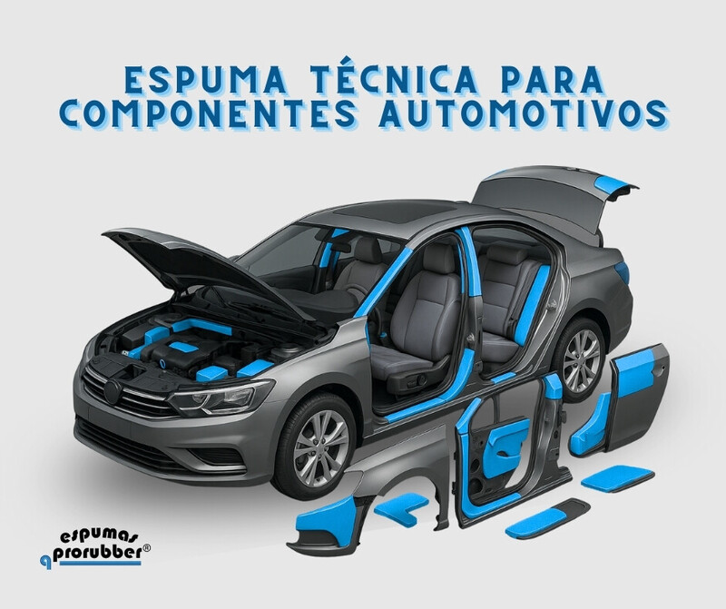 Espumas Técnicas para Componentes Funcionais na Indústria Automotiva